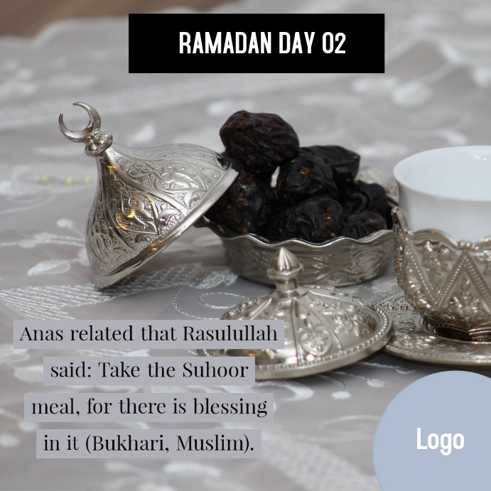 Daily Ramadan Reflection Instagram-Beitrag template