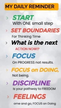Daily Mindset Reminder – Printable Motivation & Focus Template Instagram-Story