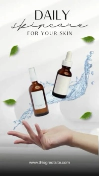 Daily Skincare Design Template Instagram Story