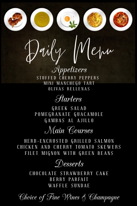 Copy of Daily Special Menu Template | PosterMyWall