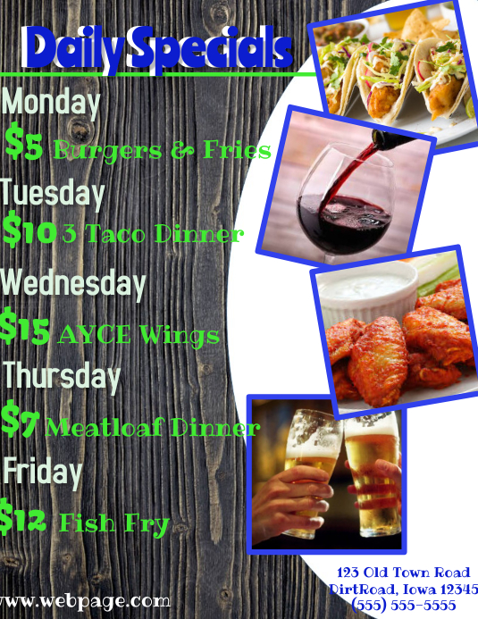 Daily Specials Template PosterMyWall