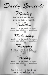 Daily Specials Tabloid Size template