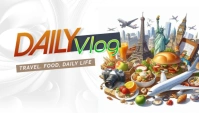 Daily vlog Blog Header template