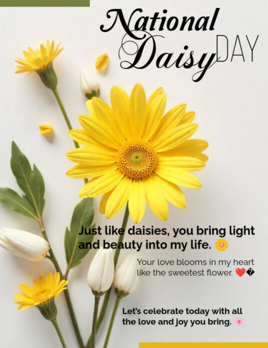 Daisy Day Flyer (US Letter) template