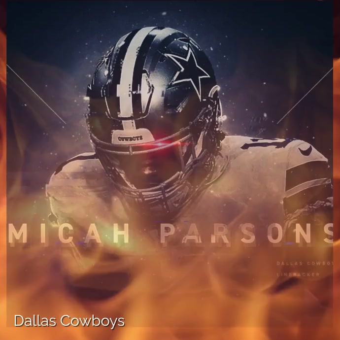 Dallas Cowboys Instagram Plasing template