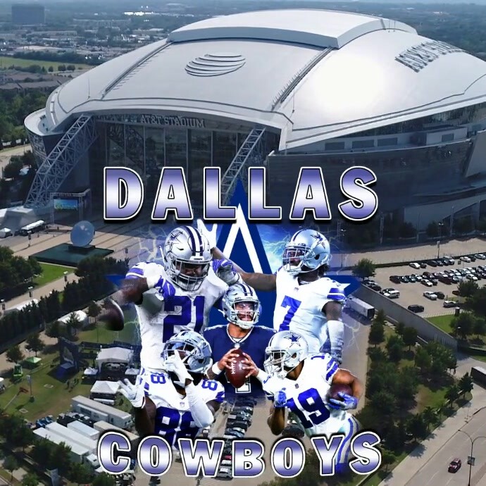 Dallas Cowboys Publicação no Instagram template