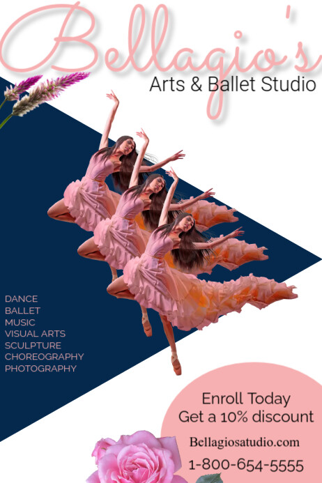 dance, ballet, choreography arts music ads Plakat template