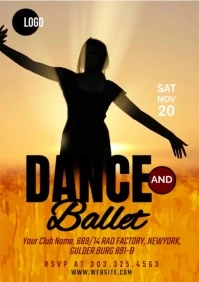 Dance Ballet Flyer Template A3