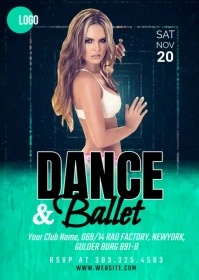 Dance Ballet Flyer Template A6