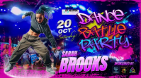 Dance Battle Graffiti Party Thumbnail template