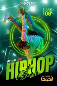 Dance Battle Night Poster template