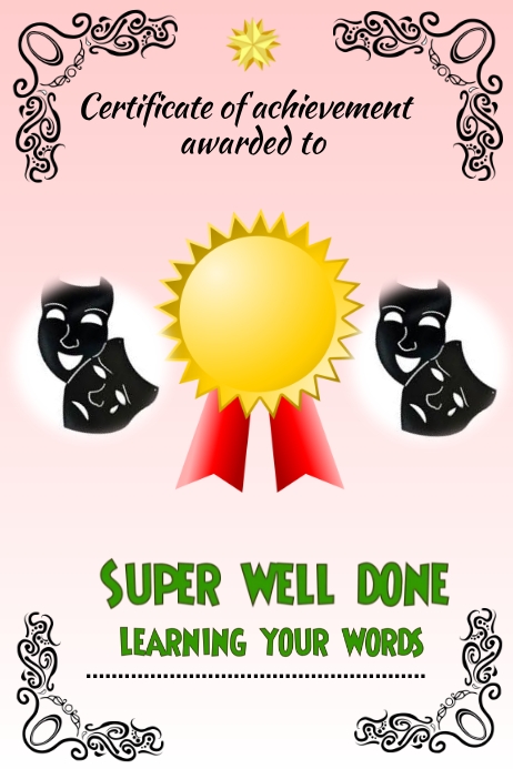 sample dance certificate PosterMyWall Template Dance certificate/Award sample dance certificate PosterMyWall Template Dance certificate/Award