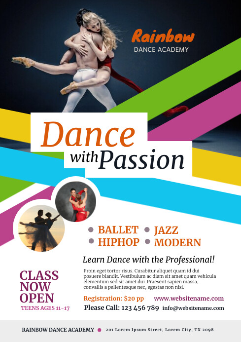 dance class flyer templat postermywall