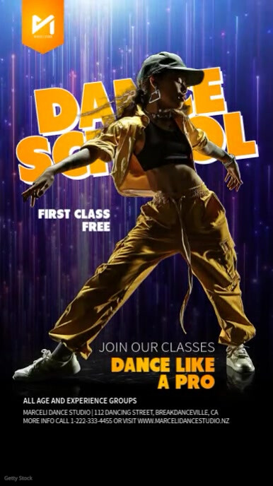 Dancing Lessons Flyer Copia de Dance Classes Instagram Story Template | PosterMyWall