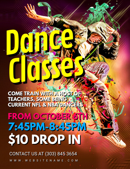 Dancing Lessons Flyer Dance Classes Flyer Template | PosterMyWall