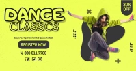 dance classes poster design for facebook template