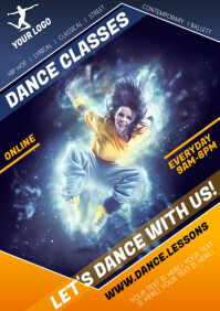 DANCE CLASSES POSTER A4 template