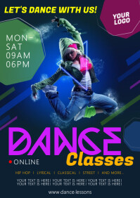 DANCE CLASSES POSTER A4 template