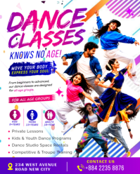 Blanco Dance Classes Promotion Instagram Portrait Template