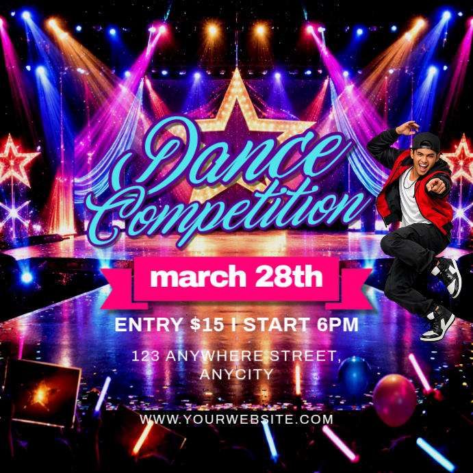 Dance Competition Instagram Ad Template | PosterMyWall
