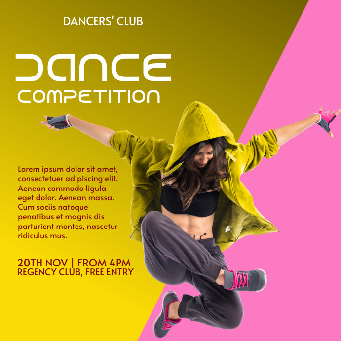 dance competition Template | PosterMyWall