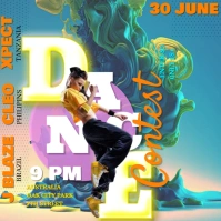 dance competition flyer Pos Instagram template