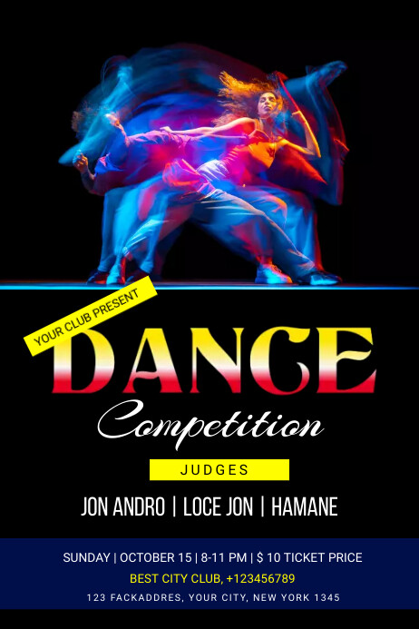 Dance Competition Poster Template | PosterMyWall