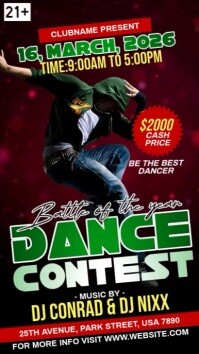 Dance Contest Ads Rolka Instagram template