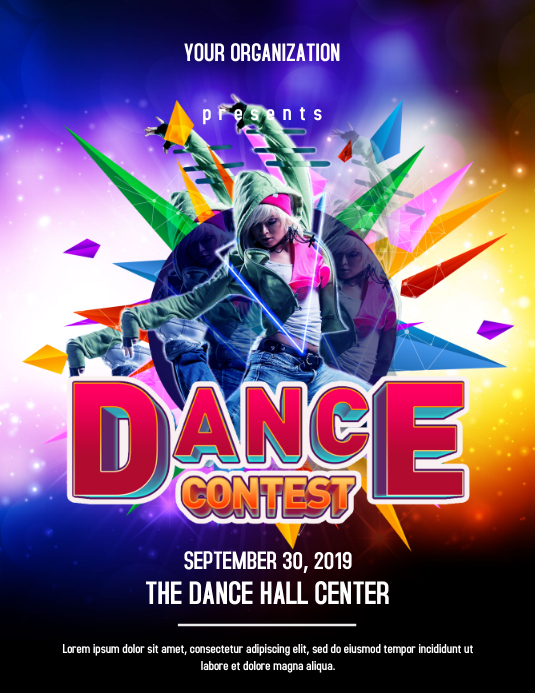 Dance Contest Flyer Template PosterMyWall Dance Contest Flyer Template PosterMyWall