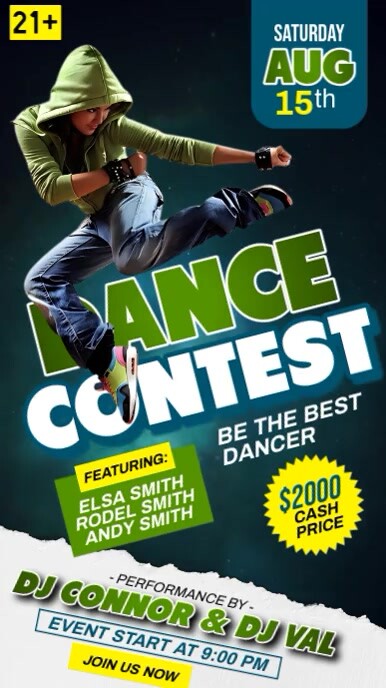 Dance Contest Template | PosterMyWall
