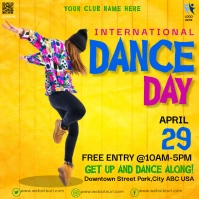 dance day, event Instagram Post template