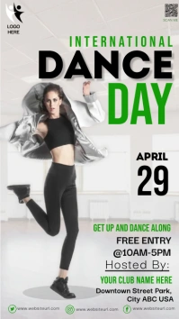 dance day, event Instagram Story template