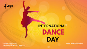 dance day social media post template