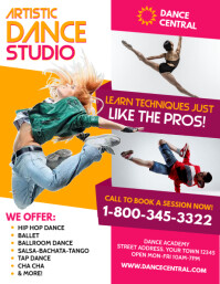 Dance Pamflet (Letter AS) template