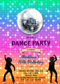 Disco Party Invitation Templates Free Disco Party Invitation Templates Free
