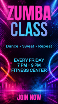 Dance Fitness Instagram Story Instagram-verhaal template