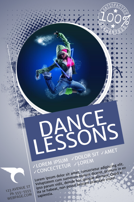 Dancing Lessons Flyer Dance Lessons Flyer Template | PosterMyWall