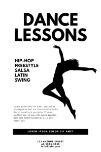 Dance Lessons Flyer Template | PosterMyWall