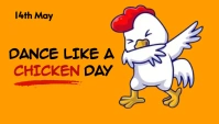 Dance Like A Chicken Day Template Cabeçalho de blogue