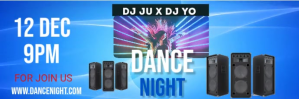 DANCE NIGHT Twitter Banner template