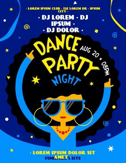 DANCE PARTY FLYER Template PosterMyWall