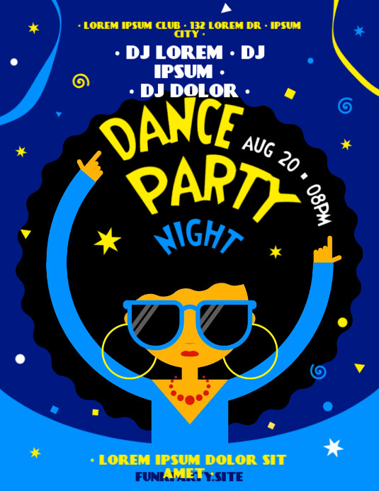 DANCE PARTY FLYER Template PosterMyWall