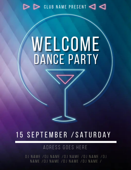 Dance Party Flyer Template | PosterMyWall