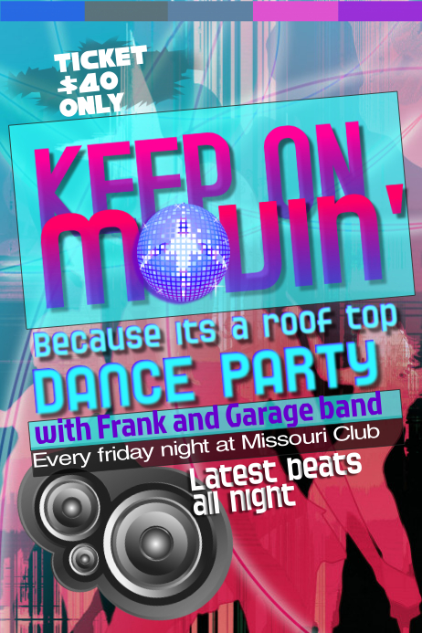 Dance Party Flyer Template | PosterMyWall
