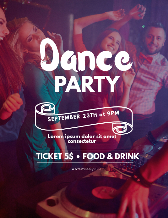 Dance Party Flyer Template PosterMyWall