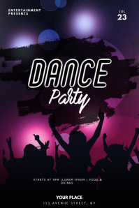 Dance Party flyer template | PosterMyWall