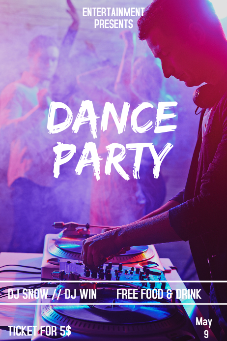 Dance party flyer template | PosterMyWall Dance party flyer template | PosterMyWall