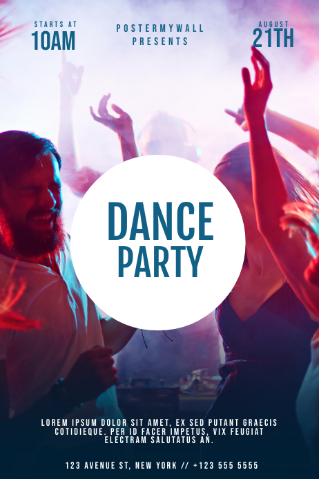 Dance Party Flyer Template PosterMyWall