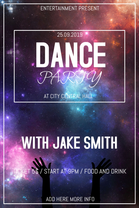 Dance Party Flyer Template PosterMyWall