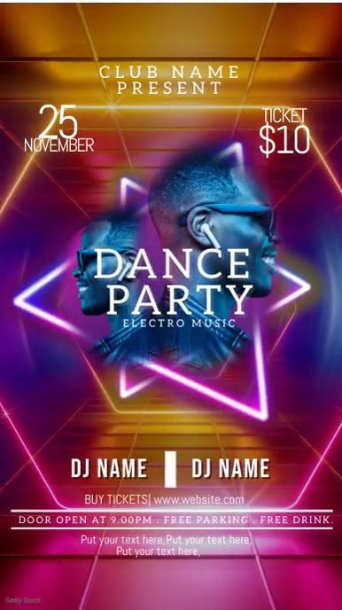 Dance Party Flyer Templates PosterMyWall